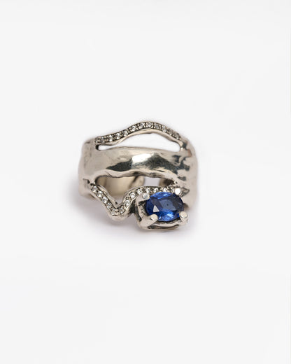 Anello mono Changi argento