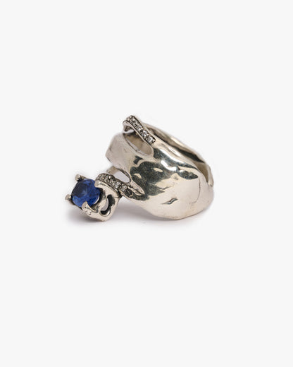 Anello mono Changi argento