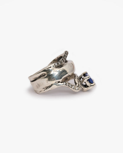 Anello mono Changi argento