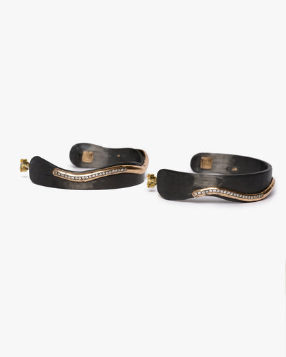 Cerchi wave JFK black bronzo e zirconi