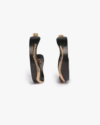 Cerchi wave JFK black bronzo e zirconi