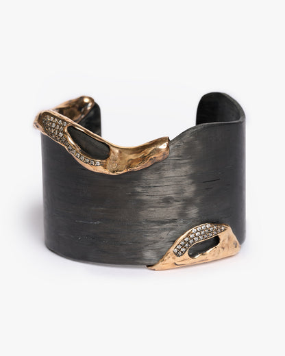 Bracciale big Heathrow black bronzo e zirconi