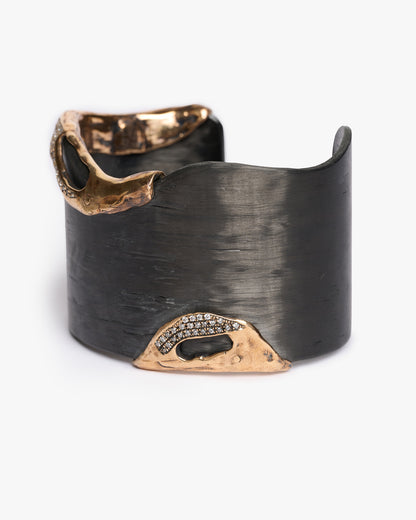 Bracciale big Heathrow black bronzo e zirconi