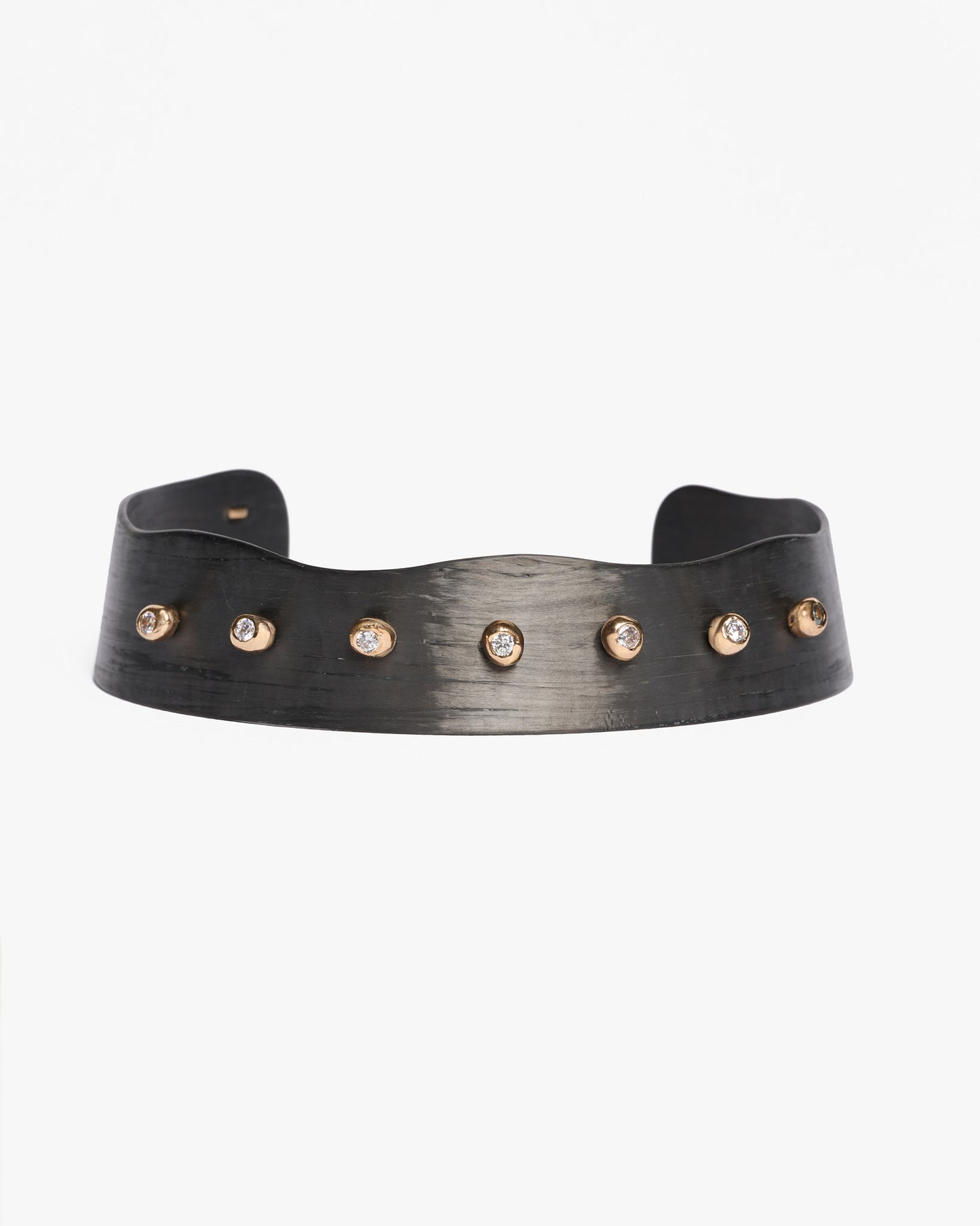 Choker Haneda black bronzo e zirconi