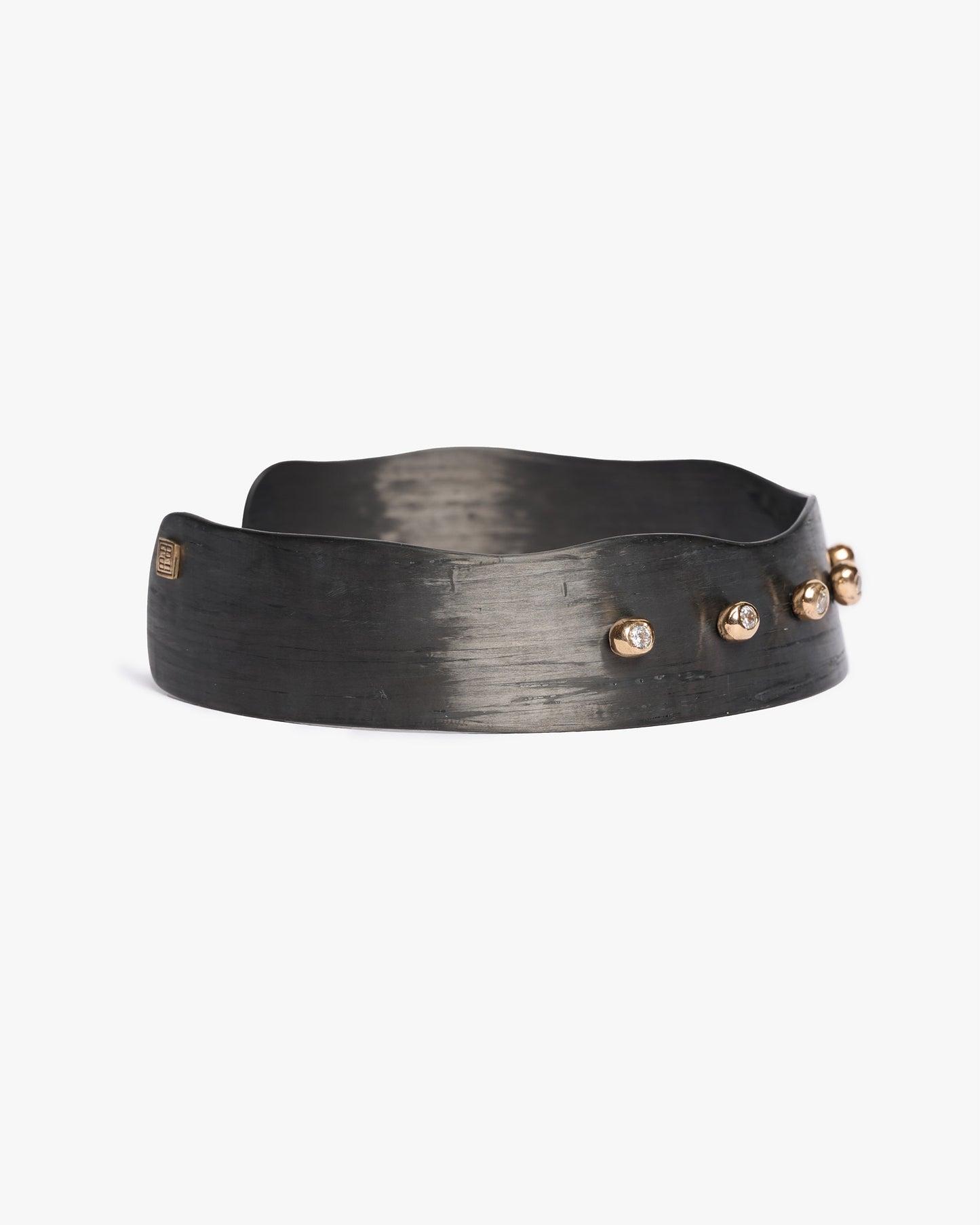 Choker Haneda black bronzo e zirconi