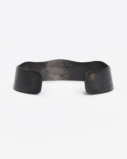 Choker JFK black bronzo e zirconi