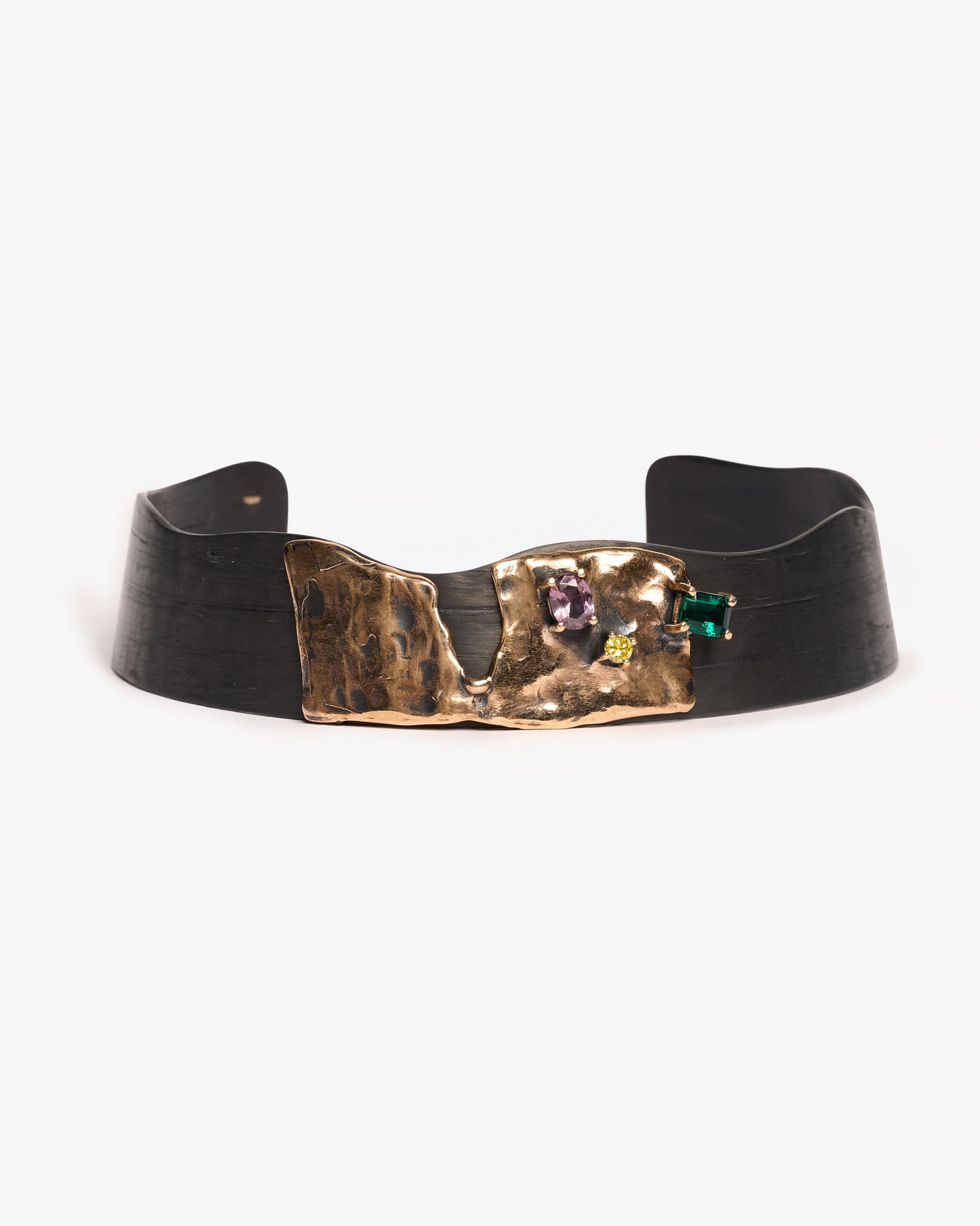 Choker Changi black bronzo e zirconi