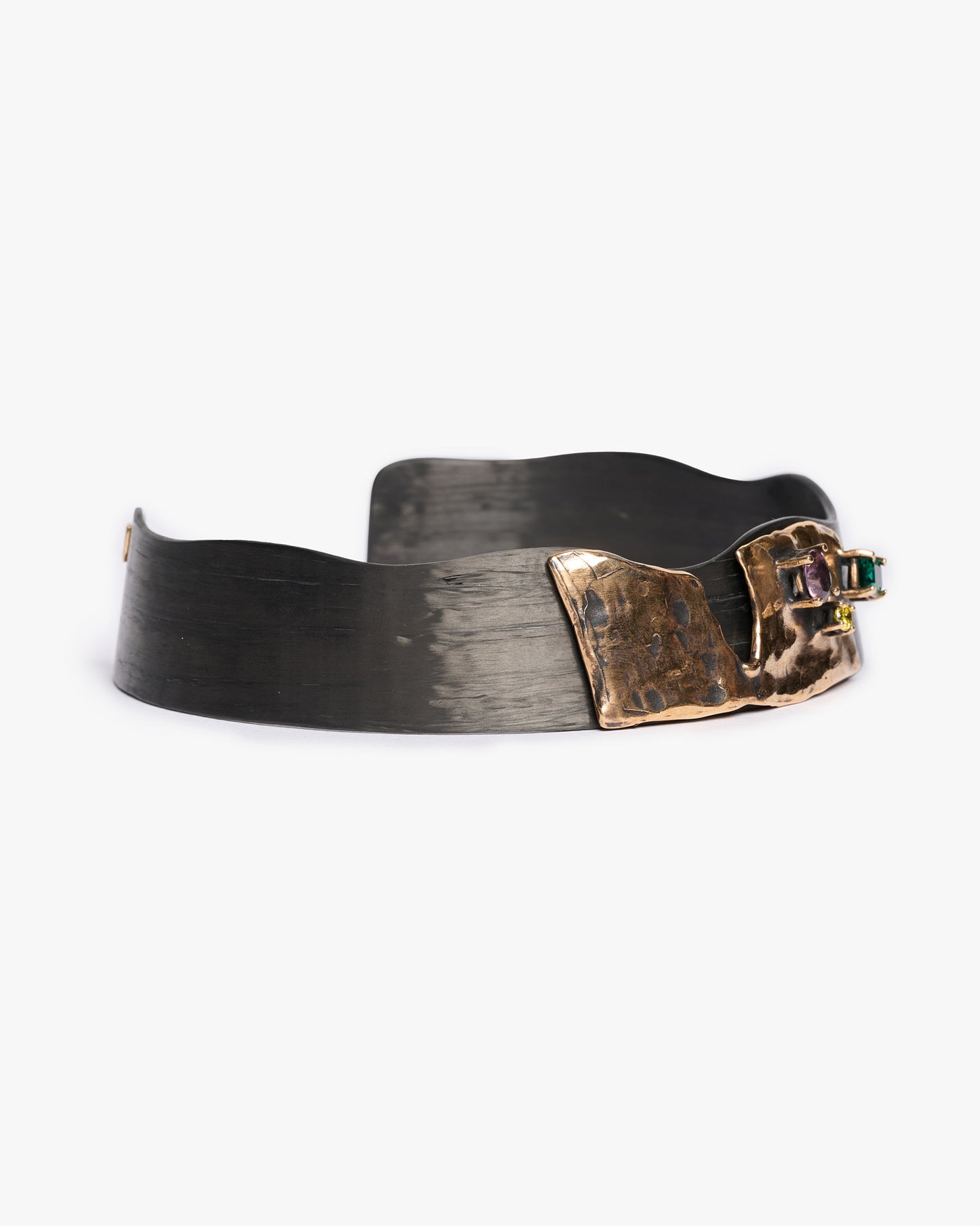 Choker Changi black bronzo e zirconi