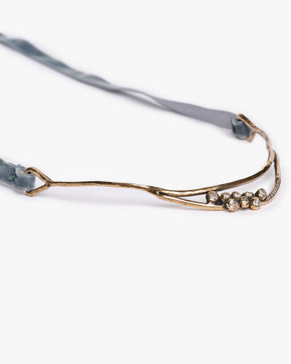 Collana Haneda bronzo e zirconi