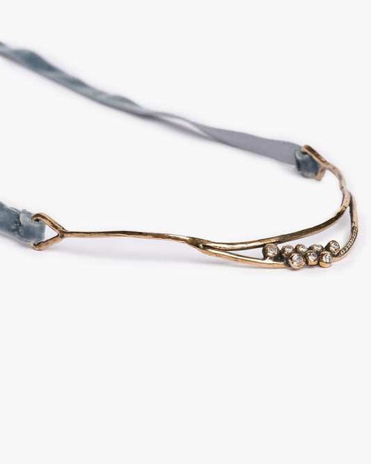 Collana Haneda bronzo e zirconi