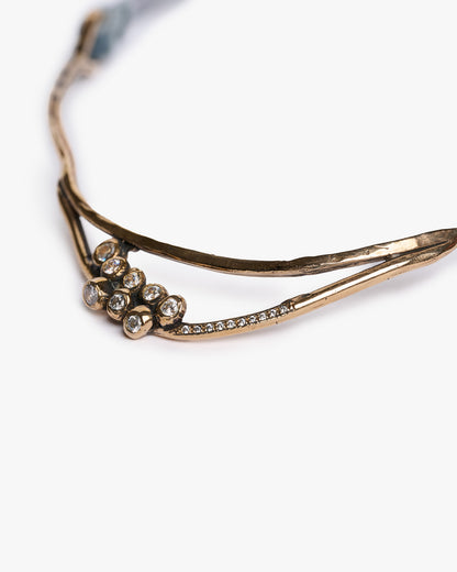 Collana Haneda bronzo e zirconi