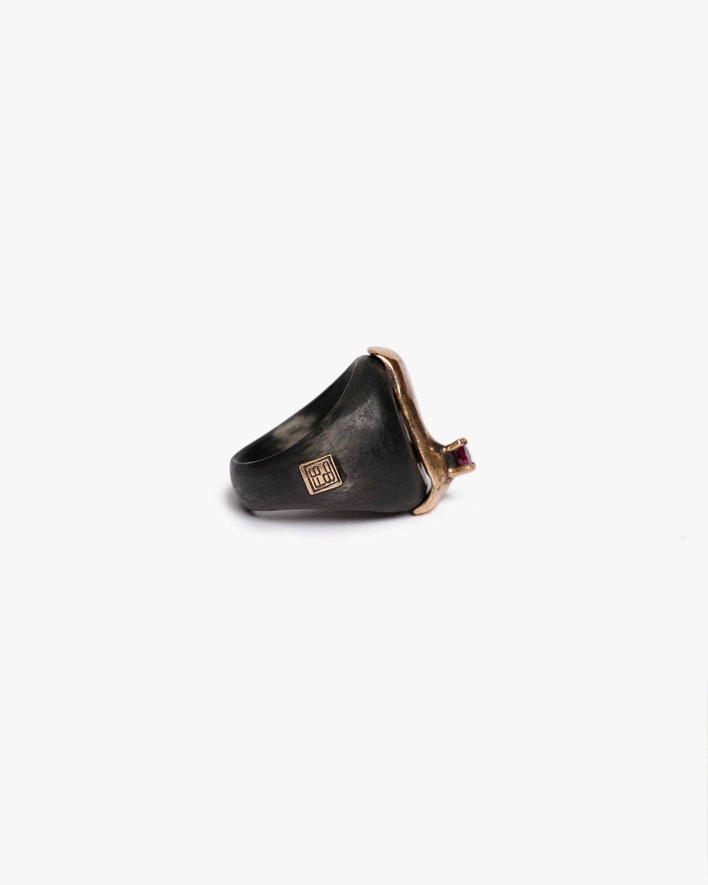 Chevalière changi black bronzo zirconi