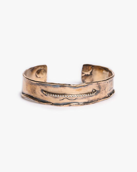 Bracciale JFK bronzo e zirconi