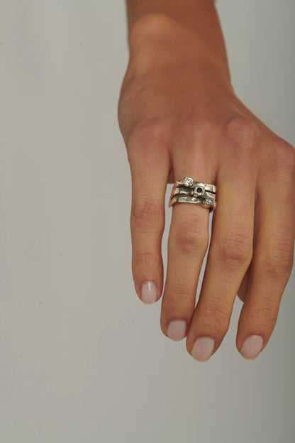 Anello neolitico argento