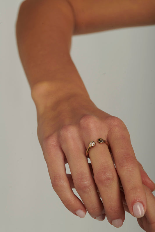 Fedina doppio dendrite mini bronzo