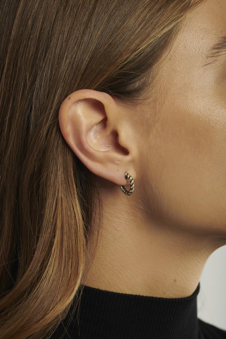 Cerchi treccia s argento