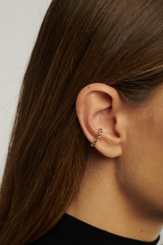 Piercing mezza treccia bronzo