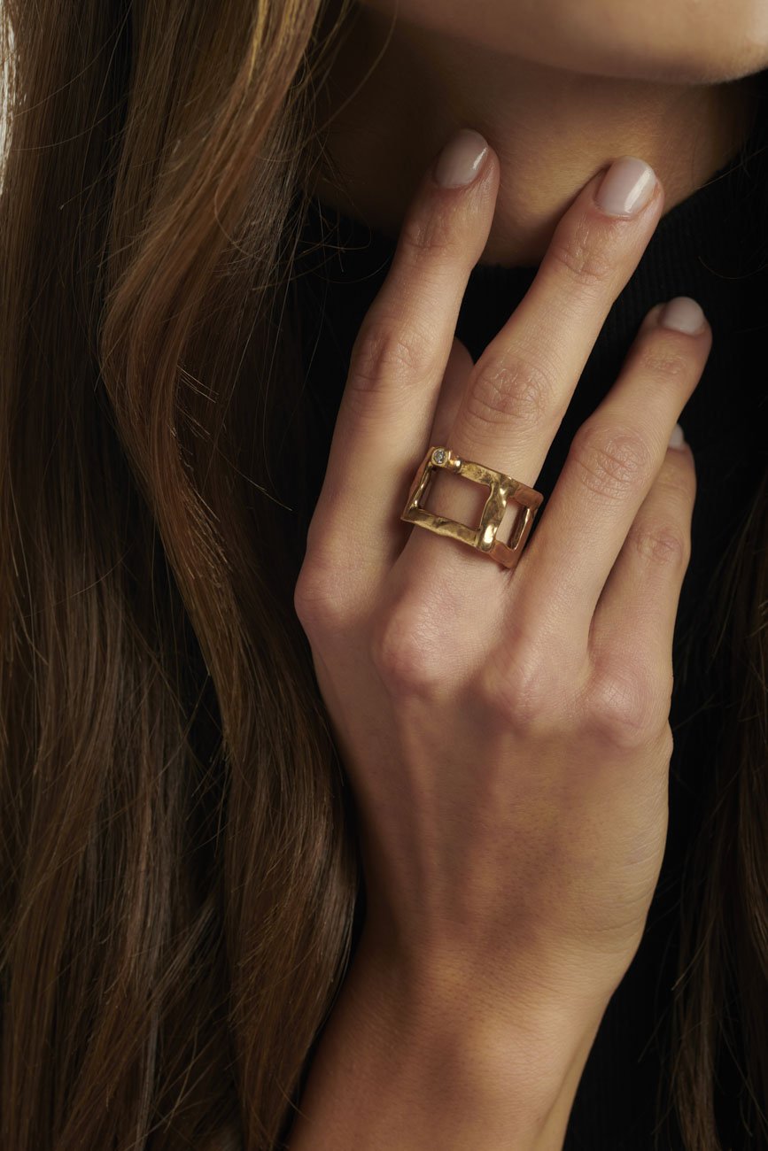 Anello Megalite bronzo