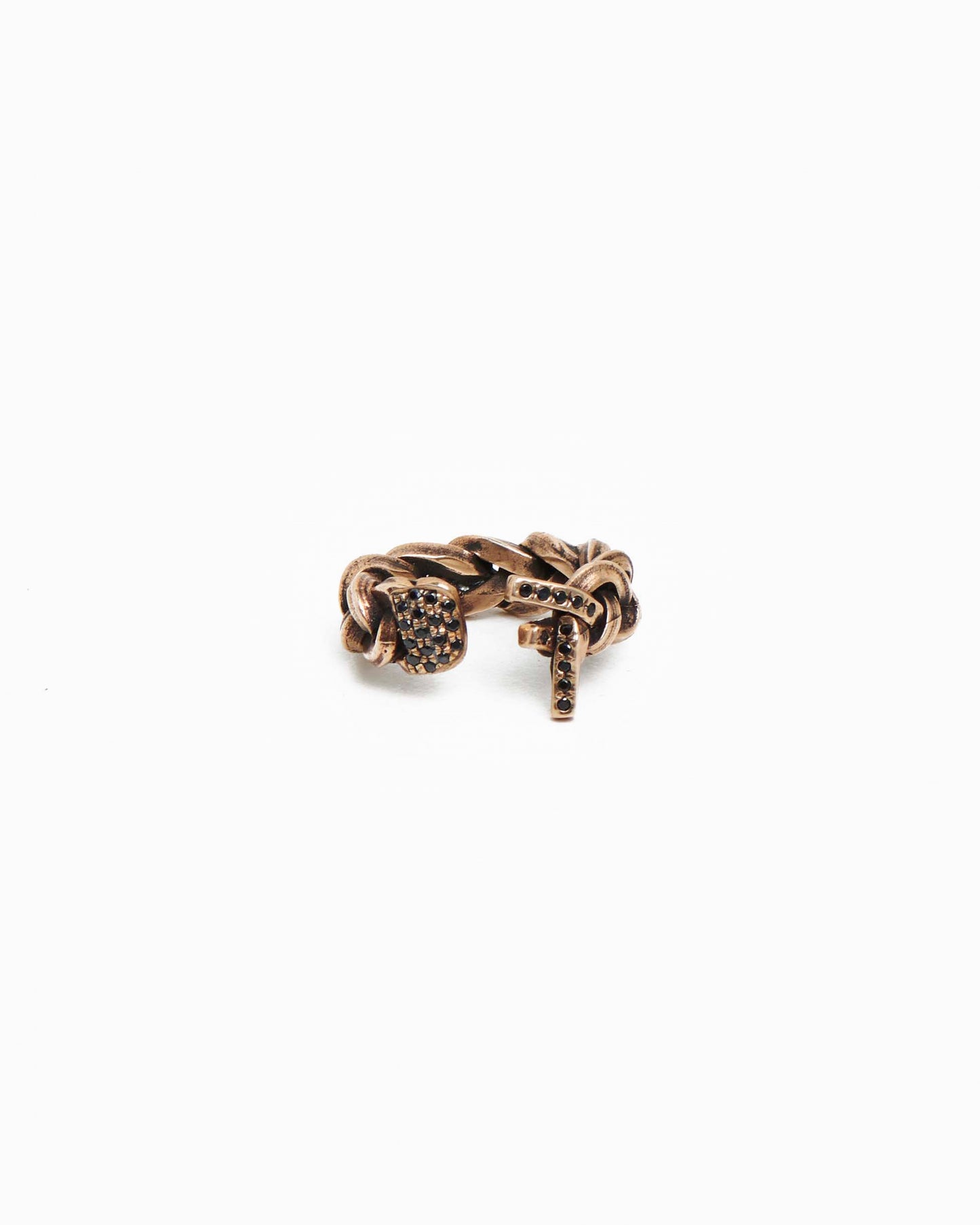 Treccia Unlace Bronzo e zirconi