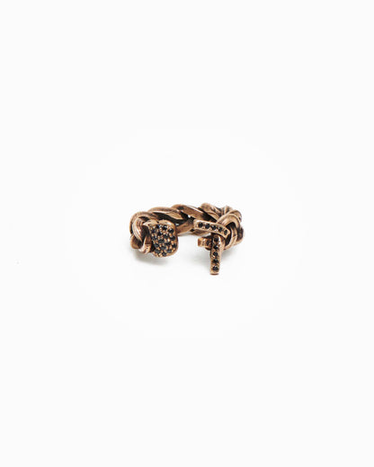 Treccia Unlace Bronzo e zirconi