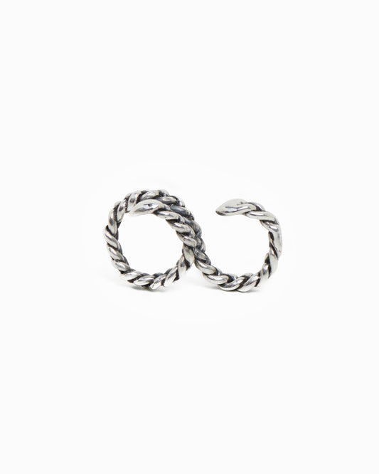 Anello mezzo baffo argento