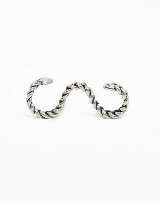 Anello baffo argento