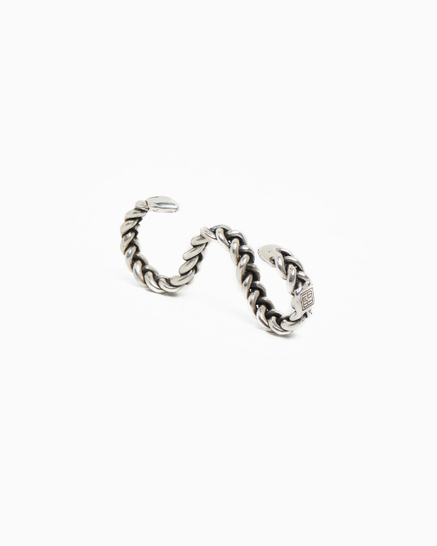 Anello baffo argento
