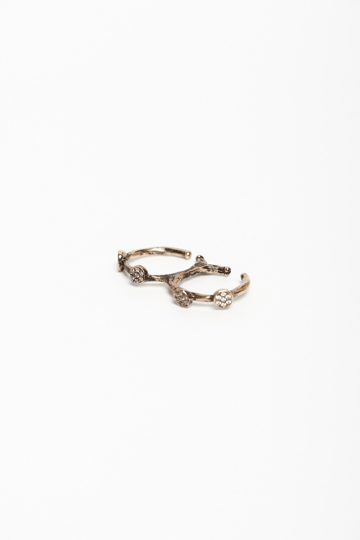 Anello doppio dendrite bronzo
