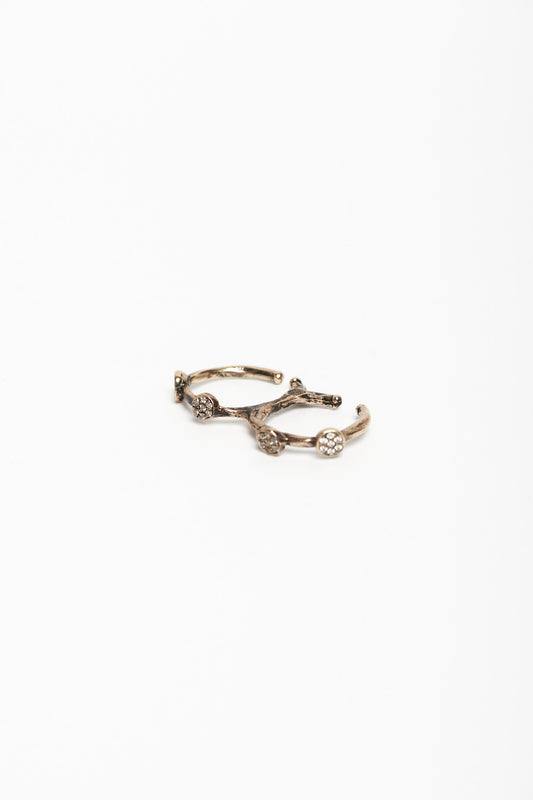 Anello doppio dendrite bronzo