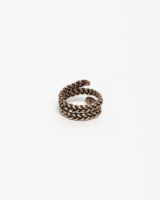 Anello treccina molla bronzo