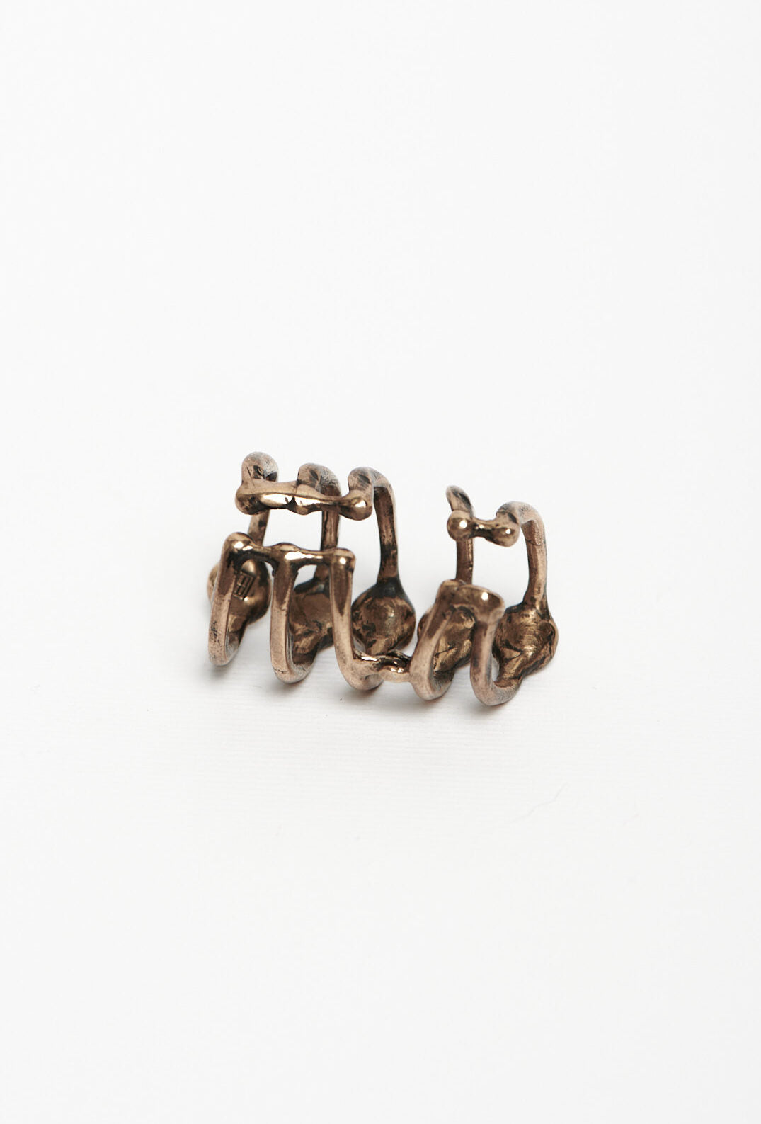 Anello dito Dendrite zirconi Bronzo