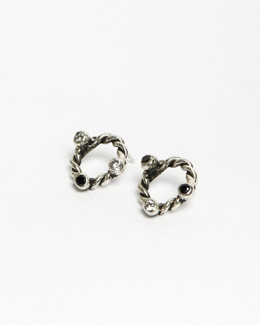 Orecchini round Dna | Argento