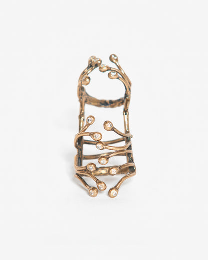 Anello half genesis bronzo
