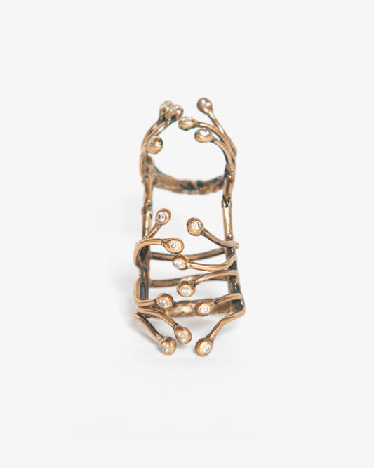 Anello half genesis bronzo