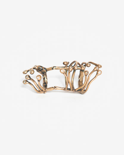 Anello half genesis bronzo