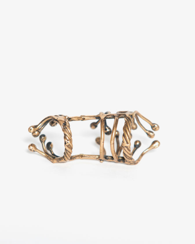Anello half genesis bronzo
