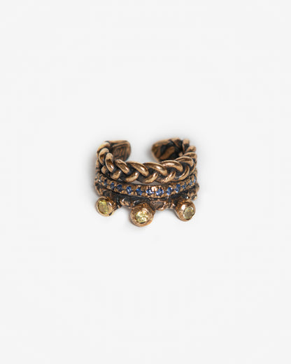 Anello triade Masai Mara LUXURY bronzo