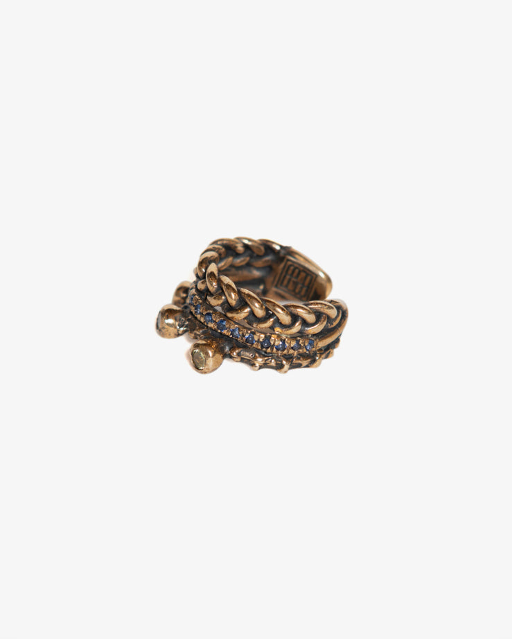 Anello triade Masai Mara LUXURY bronzo
