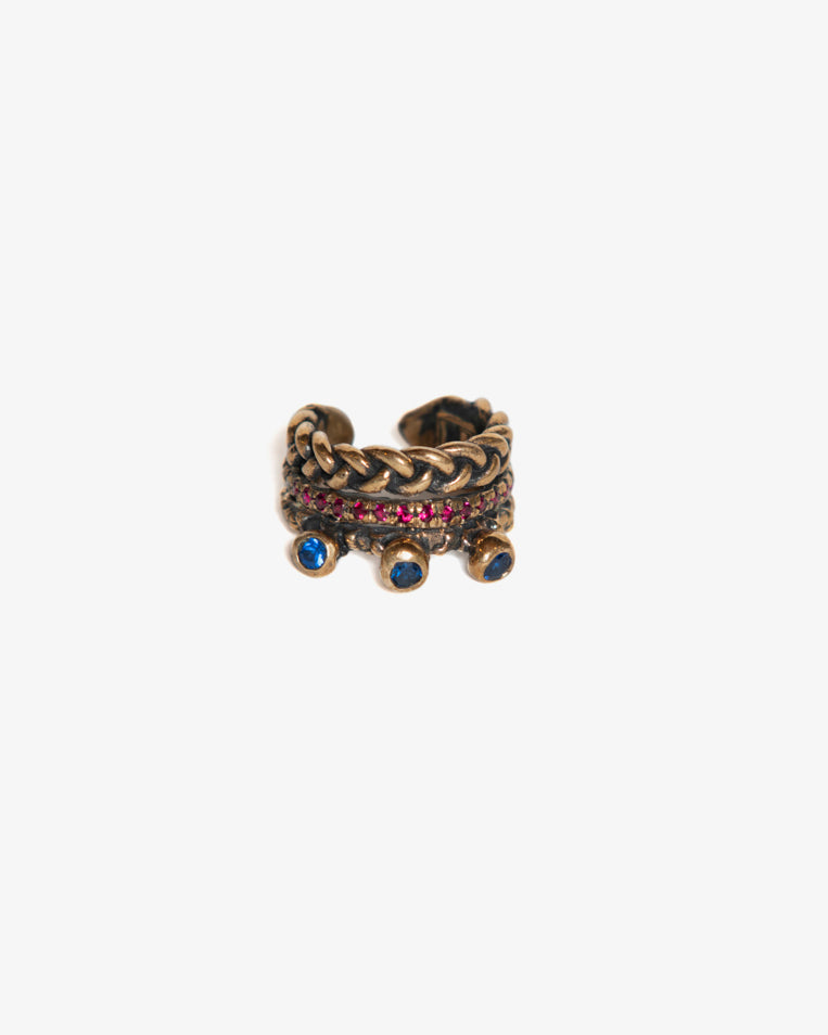 Anello triade Masai Mara LUXURY bronzo