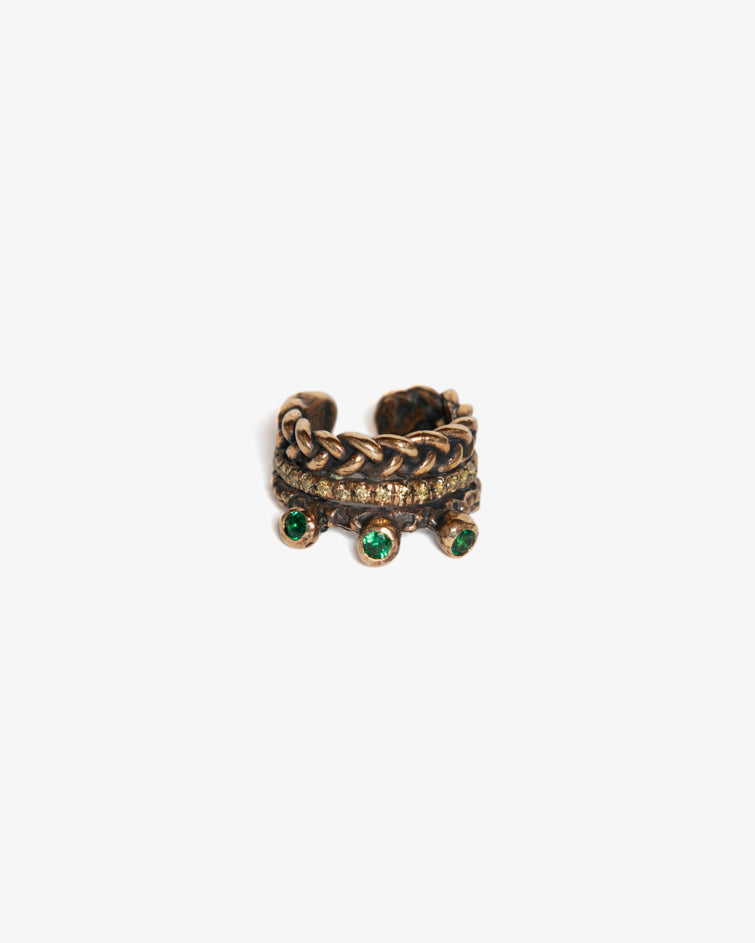 Anello triade Masai Mara LUXURY bronzo