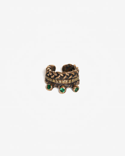 Anello triade Masai Mara LUXURY bronzo