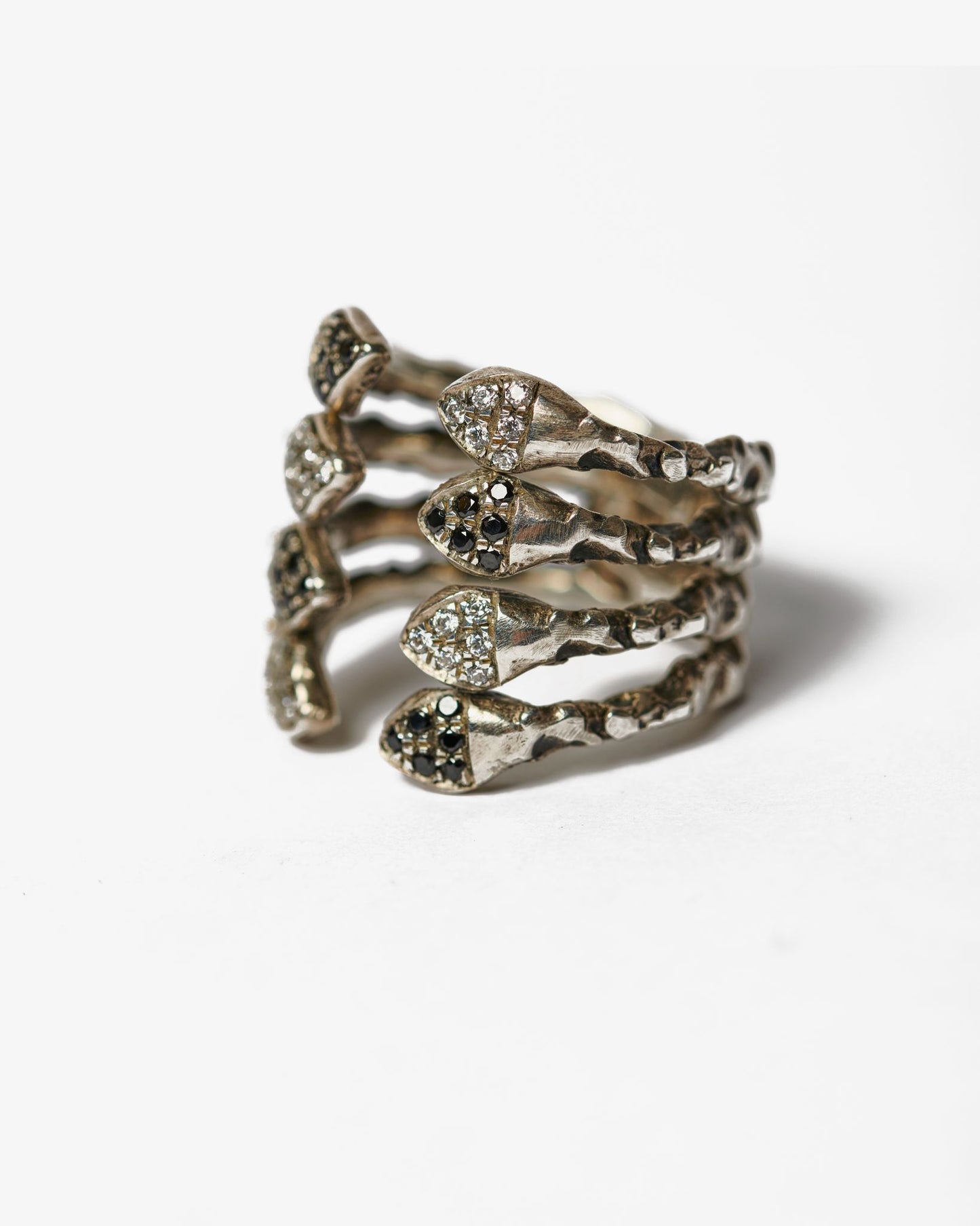 Anello quadruplo mandevilla argento zirconi