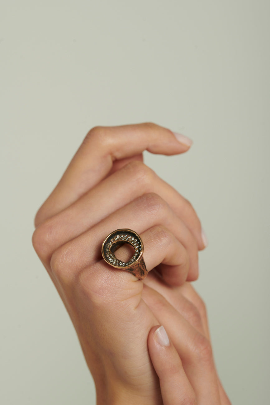 Chevalière zada luxury bronzo
