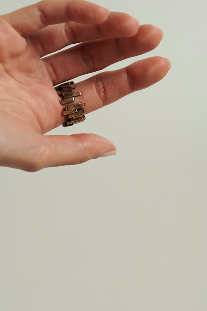 Anello Wanderlust bronzo e zirconi