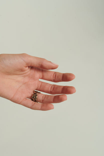 Anello Masai sole bronzo