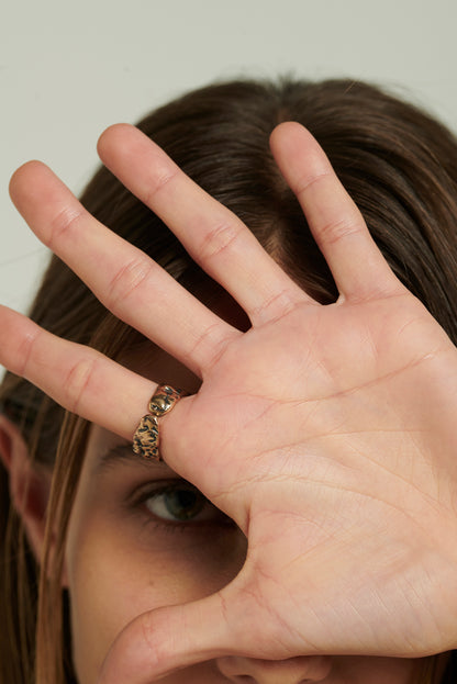 Anello Masai terra bronzo