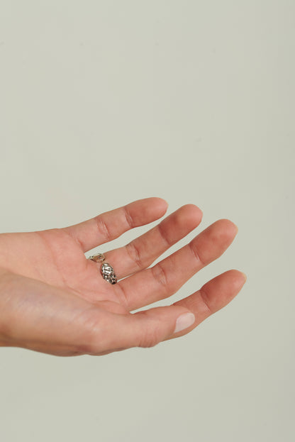 Anello masai terra argento