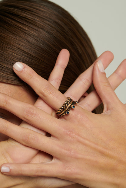 Anello triade MasaiMara BASIC bronzo