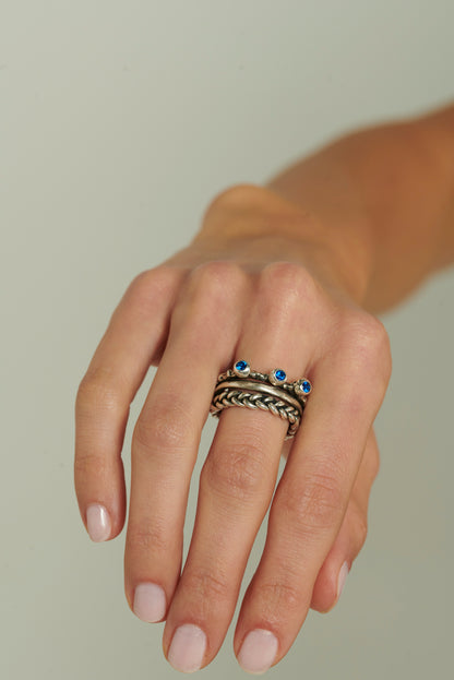 Anello triade Masai Mara BASIC argento