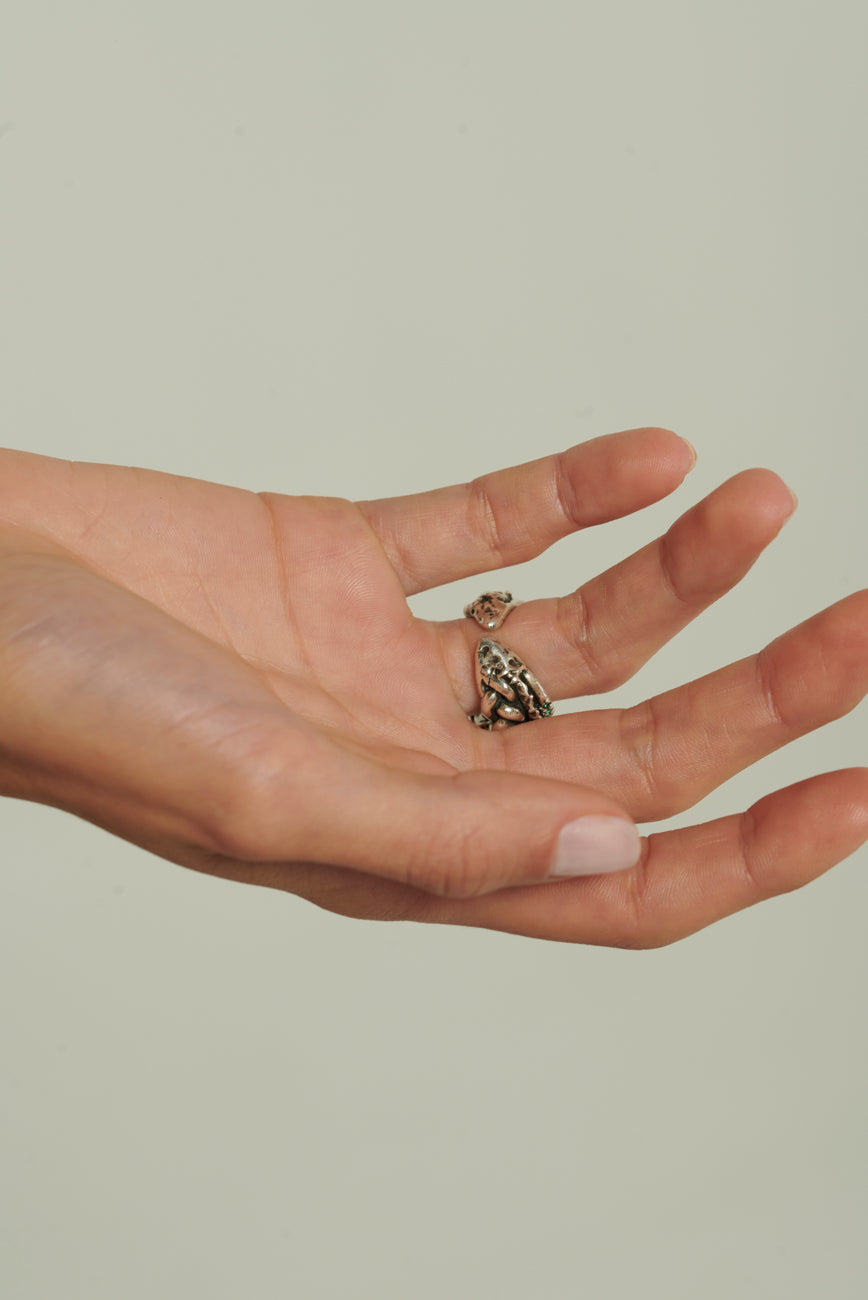 Anello intreccio Masai Mara argento